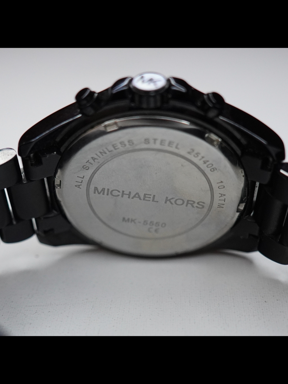 Michael Kors MK5550 Bradshaw Black Dial Analog Day/Date Watch - Picture 6 of 7